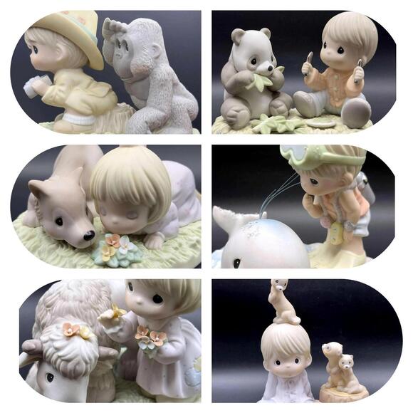 Precious Moments Other - Very Rare HTF Precious Moments Endangered Specie Complete Set of 6 Animal Rescue